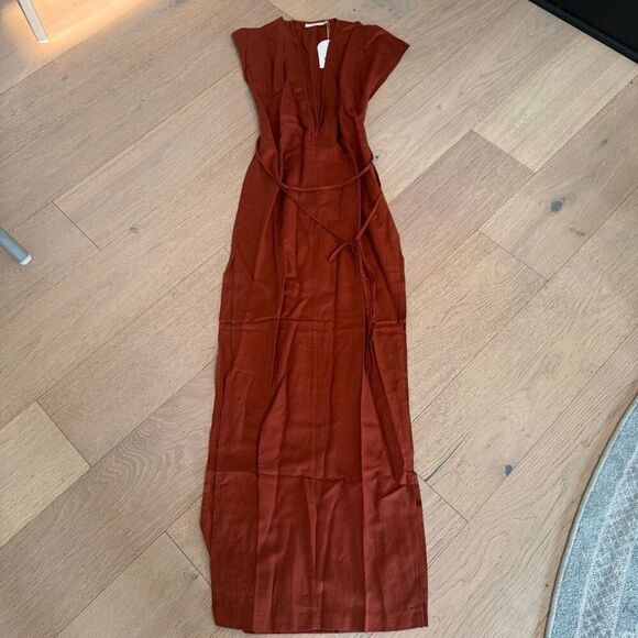 $270 Revolve x Rumer Roam Kaftan Maxi Dress chocolate Size XS m3 - Picture 2 of 4